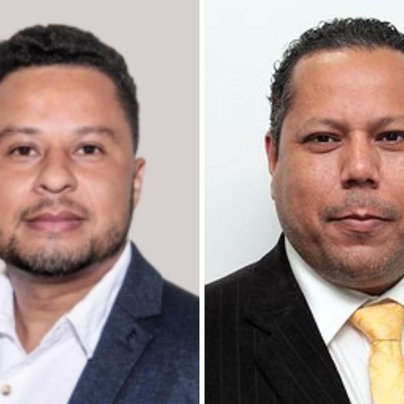 Anderson Martins (esq.) registrou BO de ameaça e calúnia contra o vereador Cadu Barbosa (dir.), que nega as acusações