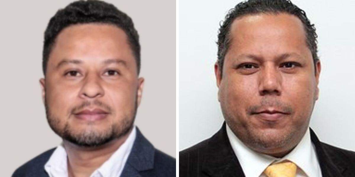 Anderson Martins (esq.) registrou BO de ameaça e calúnia contra o vereador Cadu Barbosa (dir.), que nega as acusações