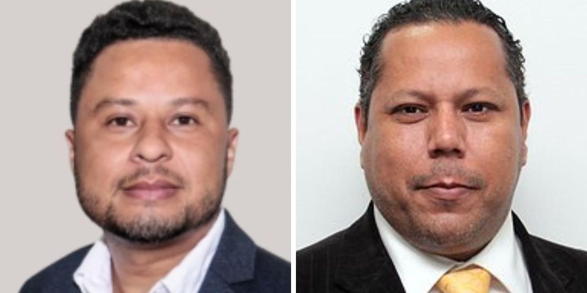 Anderson Martins (esq.) registrou BO de ameaça e calúnia contra o vereador Cadu Barbosa (dir.), que nega as acusações