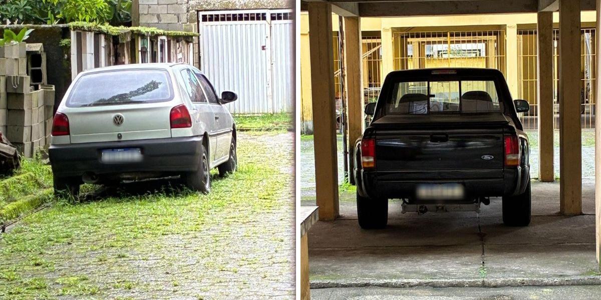 Carros foram apreendidos pela Polícia Civil