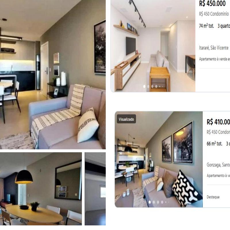 Casos têm sido registrados em Santos, Praia Grande, Guarujá e outras cidades da região; orientação é verificar número do CRECI e desconfiar de valores muito baixos.