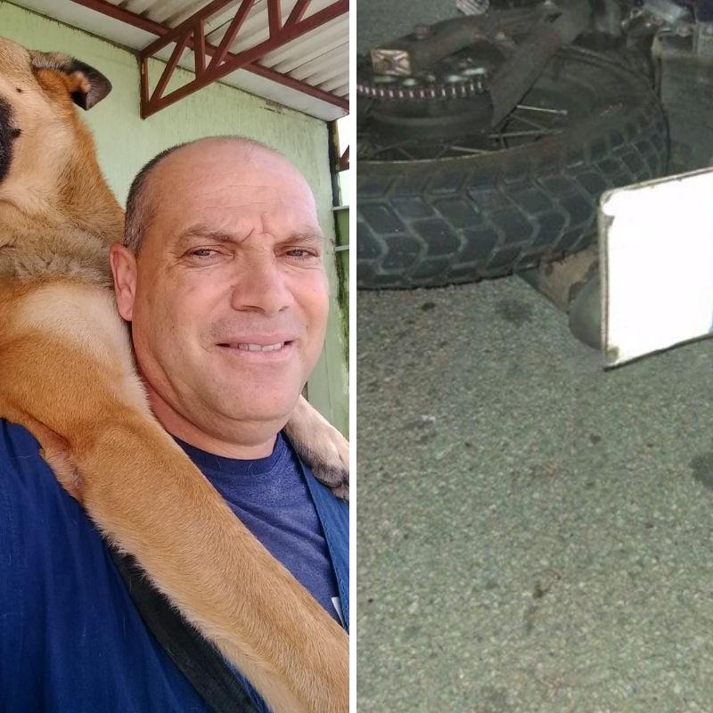 Guarda municipal de 54 anos foi encontrado morto sobre sua moto, que estava tombada no acostamento da Rodovia Padre Manoel da Nóbrega, em São Vicente