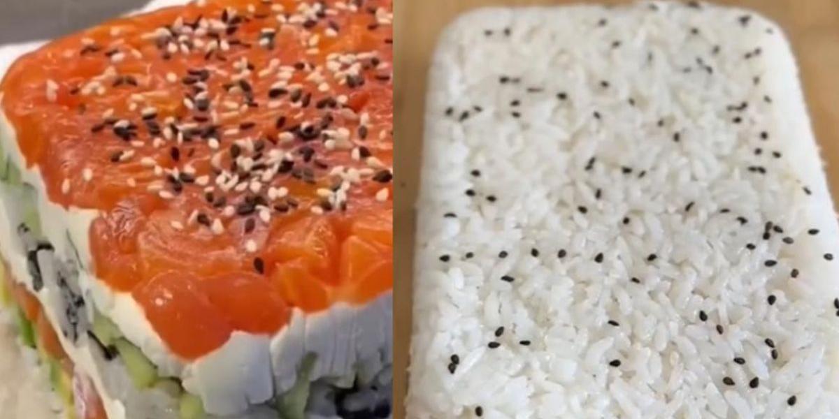 A montagem é feita em camadas, resultando em um prato bonito, cremoso e perfeito para servir em um jantar especial