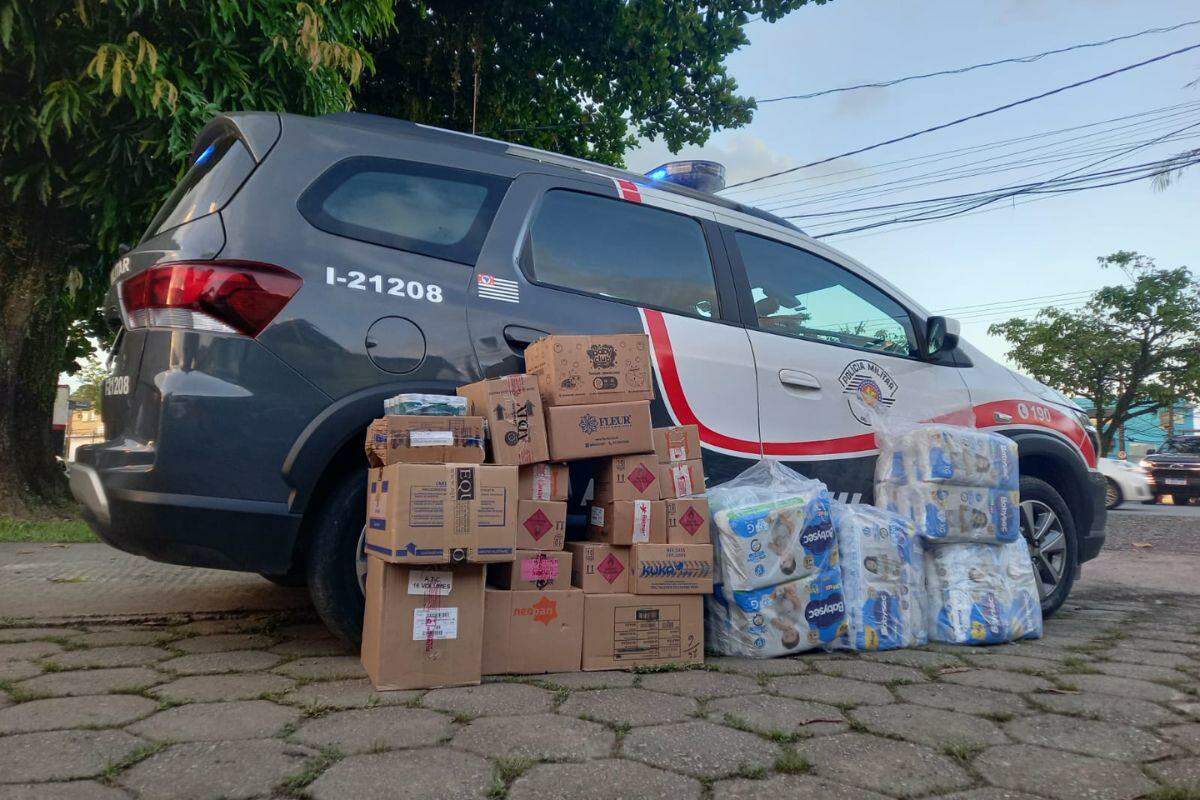 Carga roubada em Vicente de Carvalho foi recuperada por PMs do 21° BPM/I
