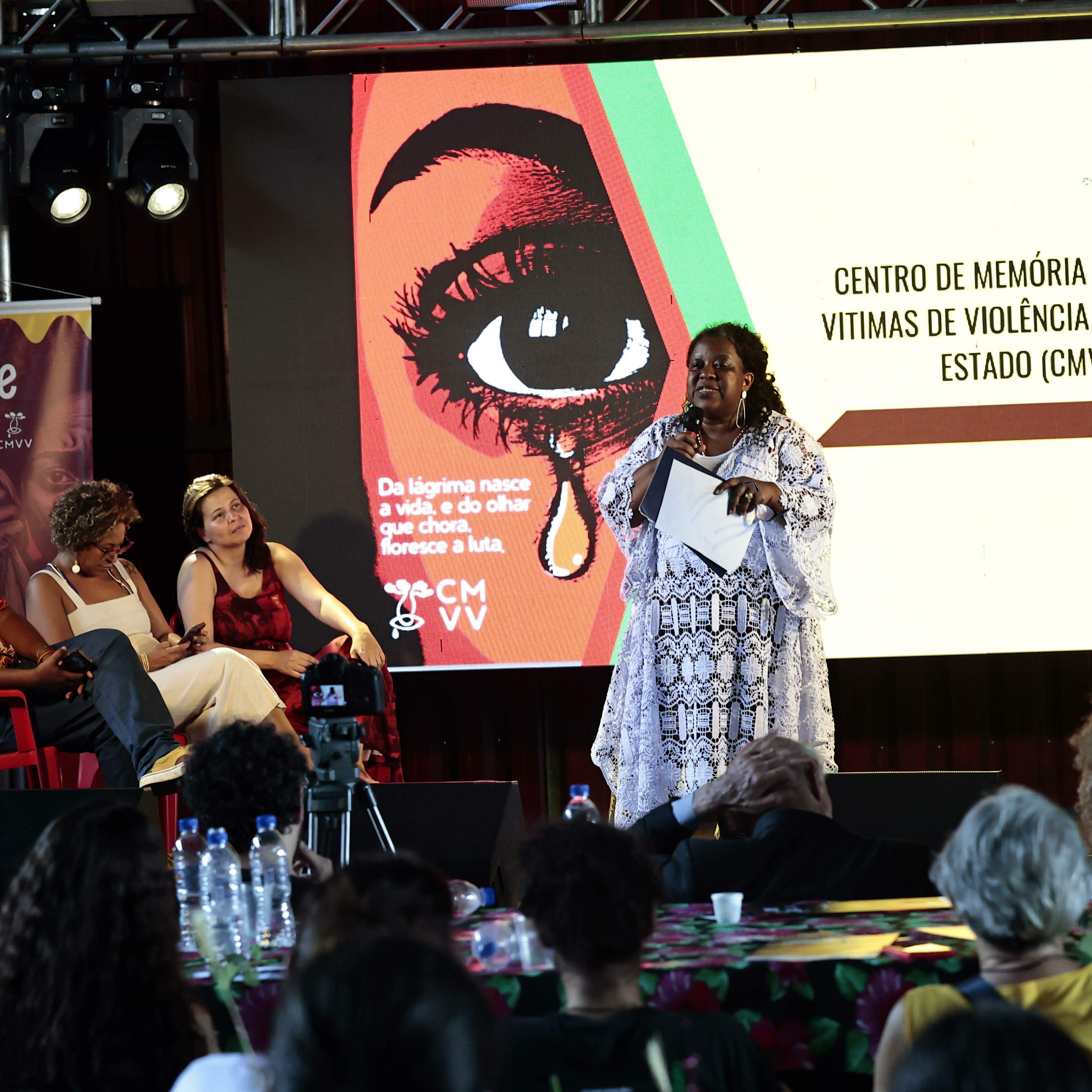 Ministra dos Direitos Humanos e da Cidadania, Macaé Evaristo, esteve presente ao lançamento do projeto