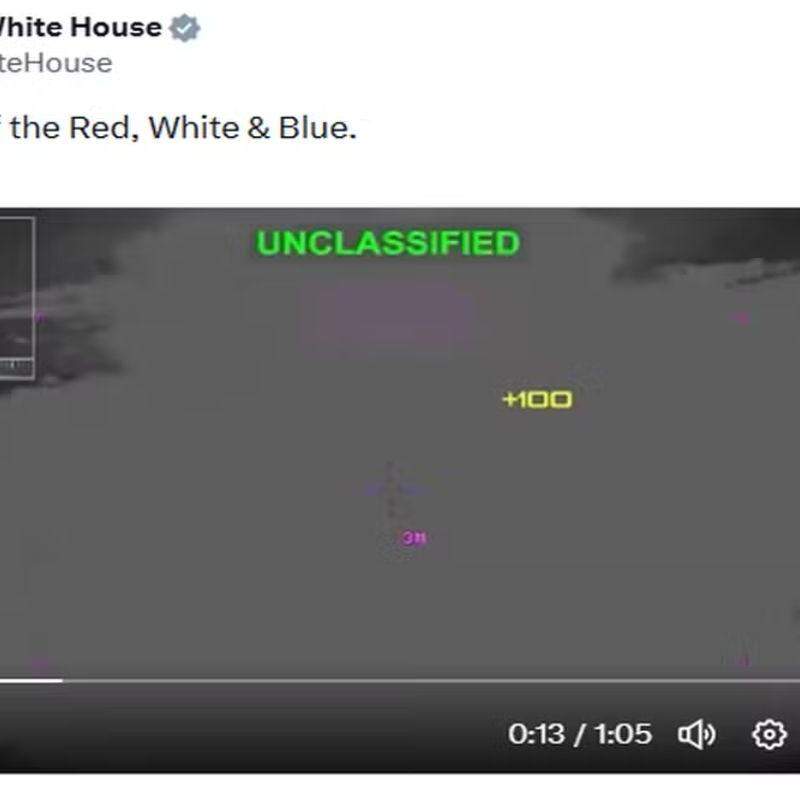 Post da Casa Branca mostra guerra do Irã como videogame que pontua por mortes