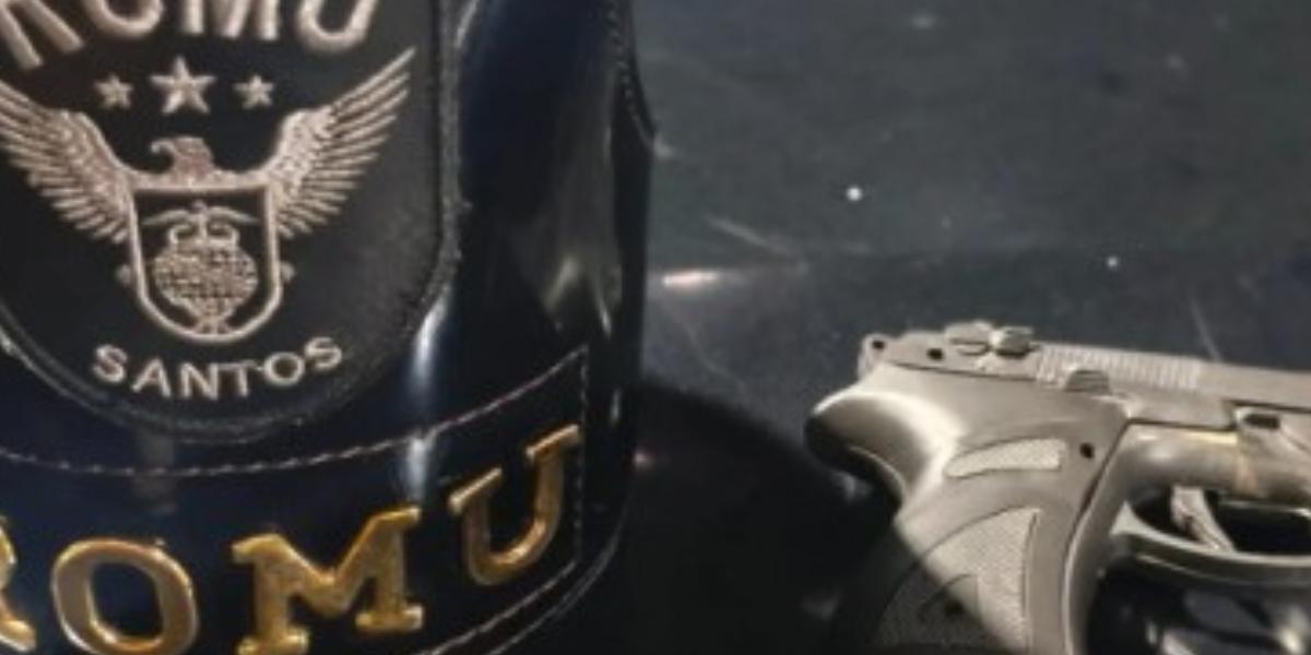 GCM apreende homem que portava simulacro de arma de fogo em Santos