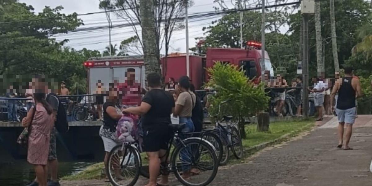 Menor foi resgatado pelos Bombeiros em Mongaguá e encaminhado ao pronto-socorro, mas não resistiu