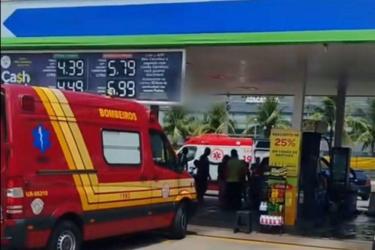 Vítimas foram socorridas pelos Bombeiros e pelo Samu