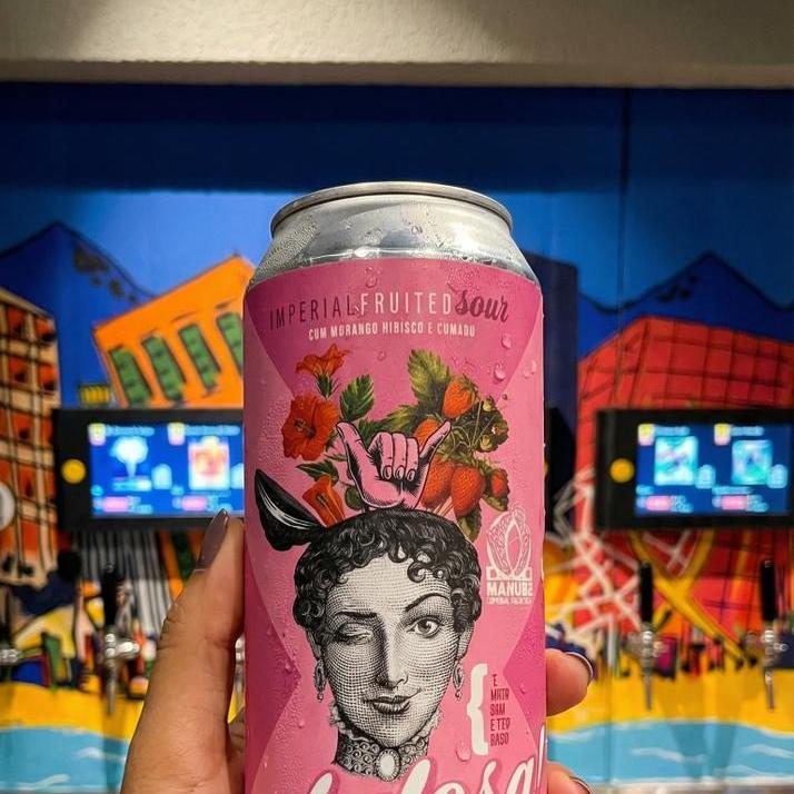 A famosa "cerveja rosa" será o destaque da cervejaria Manube neste domingo