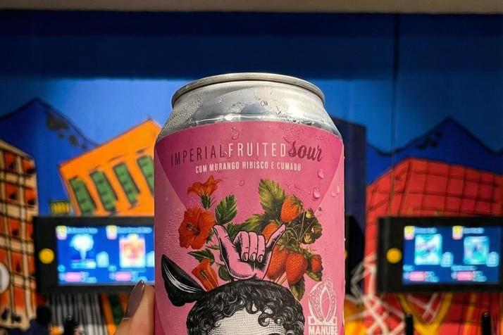 A famosa "cerveja rosa" será o destaque da cervejaria Manube neste domingo