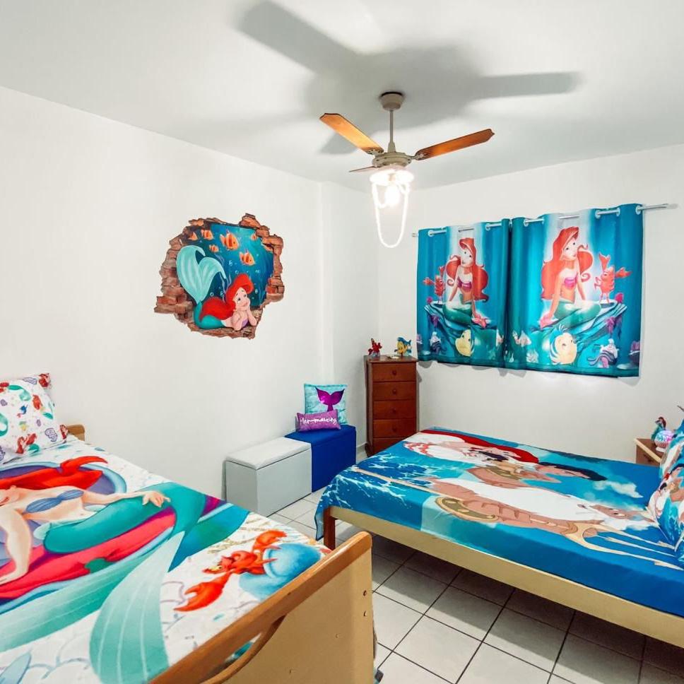 O quarto traz elementos da história da Pequena Sereia