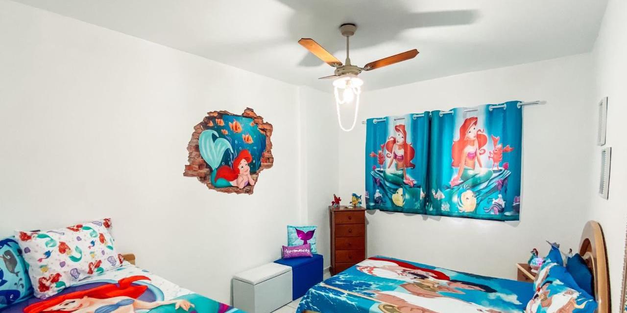 O quarto traz elementos da história da Pequena Sereia