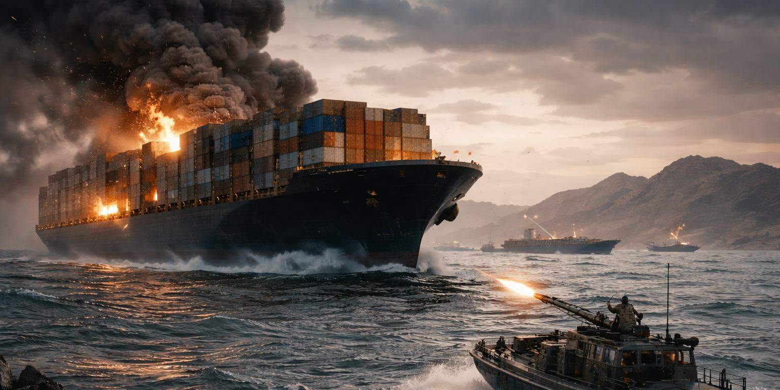 Logística marítima mundial em risco