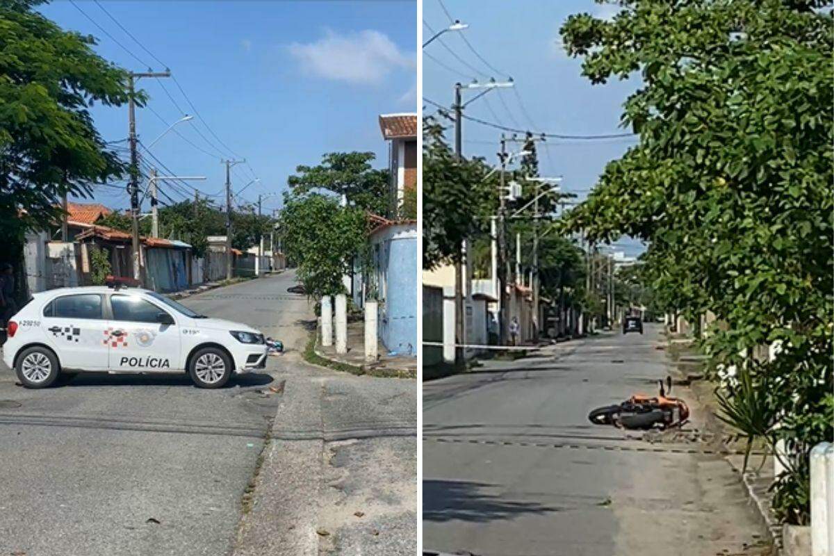 Acidente aconteceu na Avenida Rogê Ferreira, no bairro Suarão, em Itanhaém