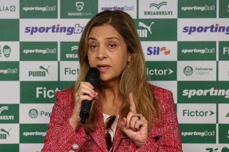Leila Pereira, presidente do Palmeiras