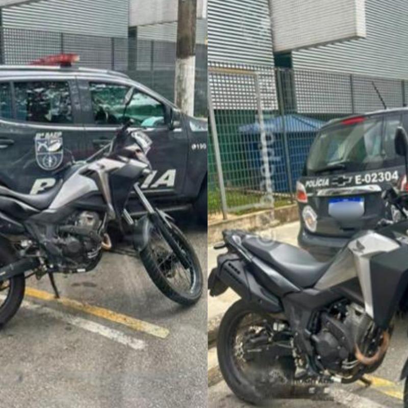 [REV] Homem é preso conduzindo motocicleta furtada em Santos, litoral de São Paulo