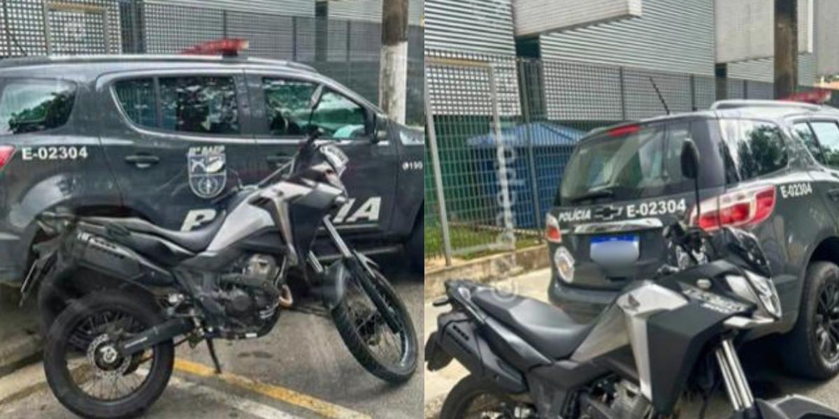 [REV] Homem é preso conduzindo motocicleta furtada em Santos, litoral de São Paulo