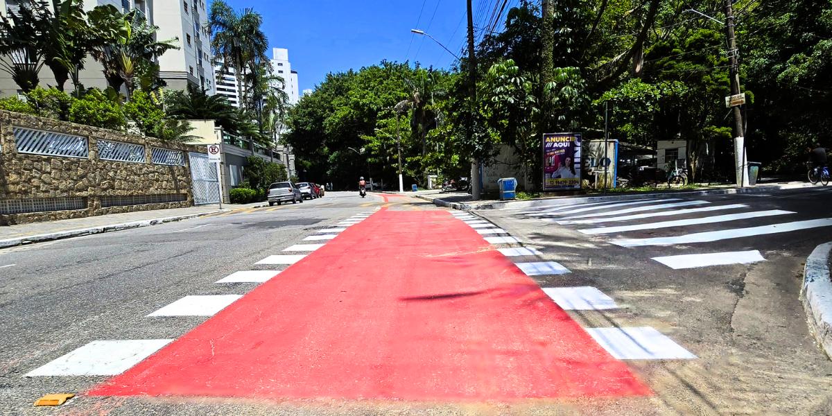 A ciclofaixa da região já havia passado por revitalização em fevereiro, com a renovação da pintura