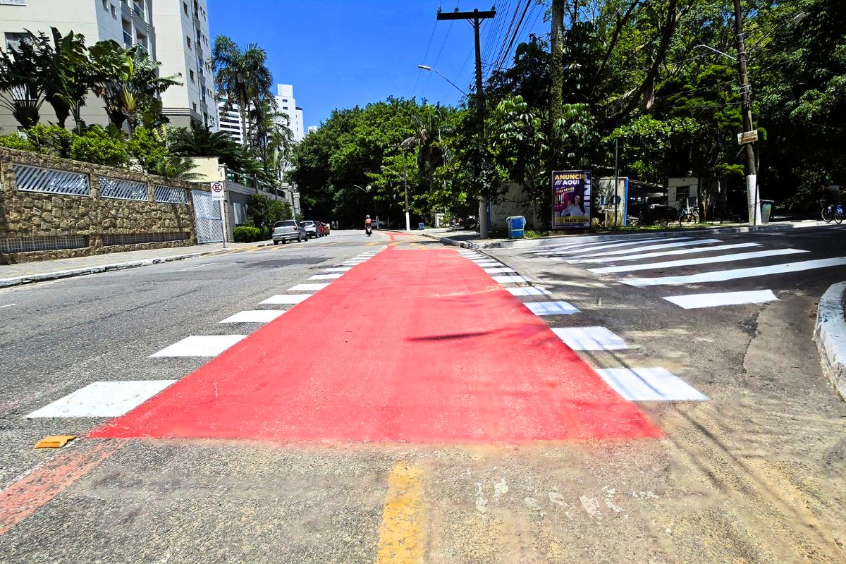 A ciclofaixa da região já havia passado por revitalização em fevereiro, com a renovação da pintura