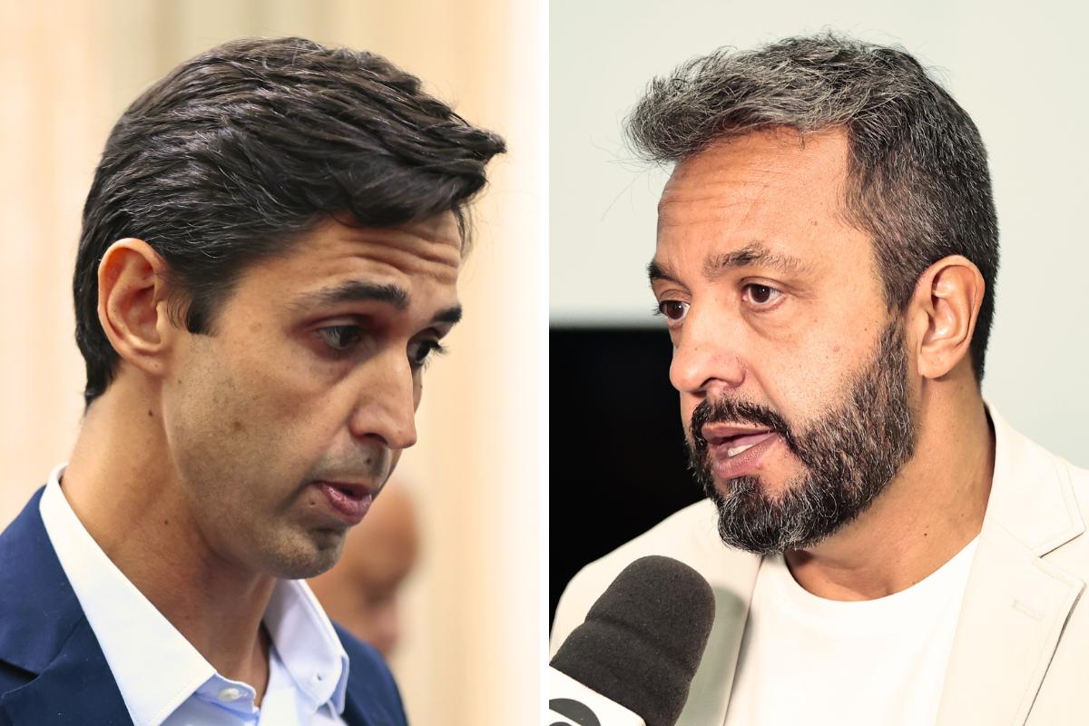 Rui De Rosis Junior (à esq.) questionou práticas de admissão; Rafael Leal (à dir.) declarou que contratos são registrados