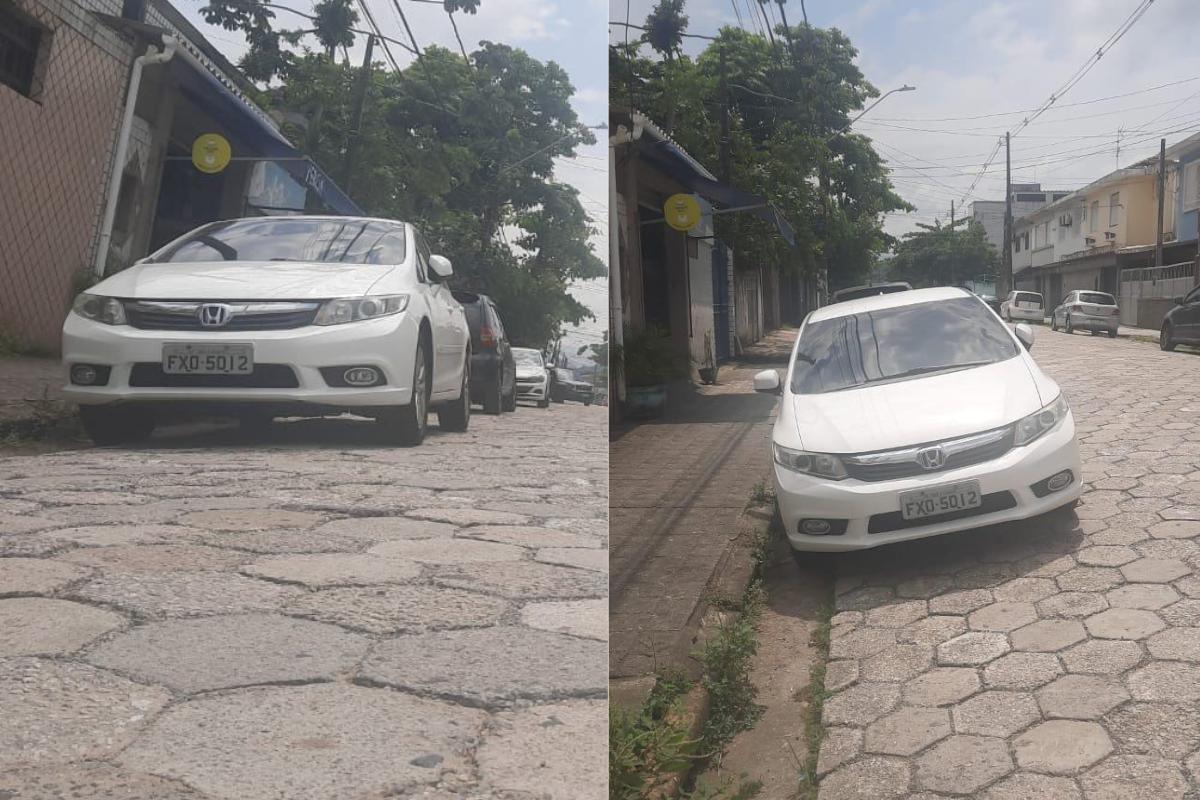 Morador relata cheiro de gás, alagamentos e transtornos após obras da Sabesp em rua de São Vicente