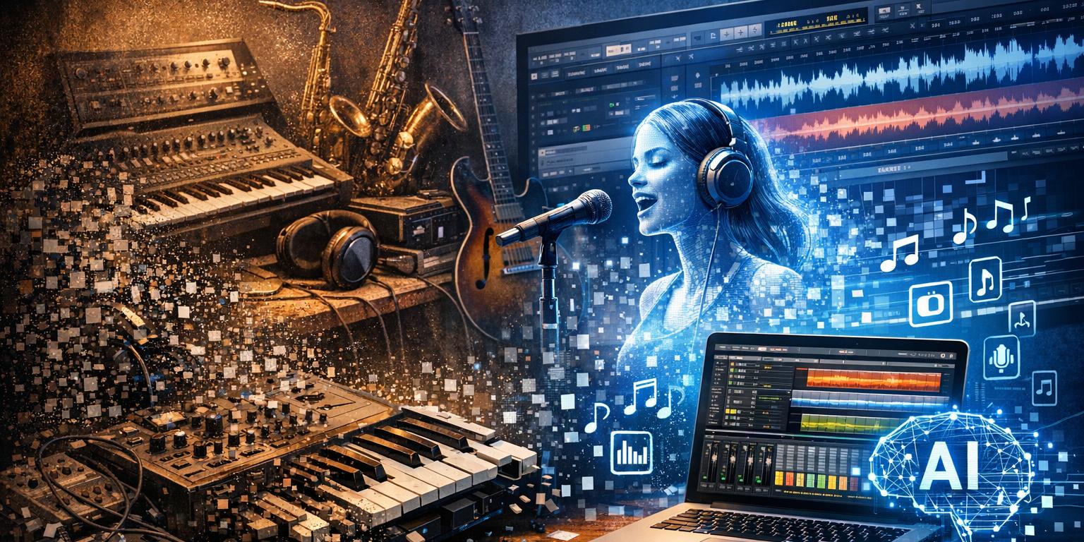 Dei o prompt e a IA fez a canção inteira