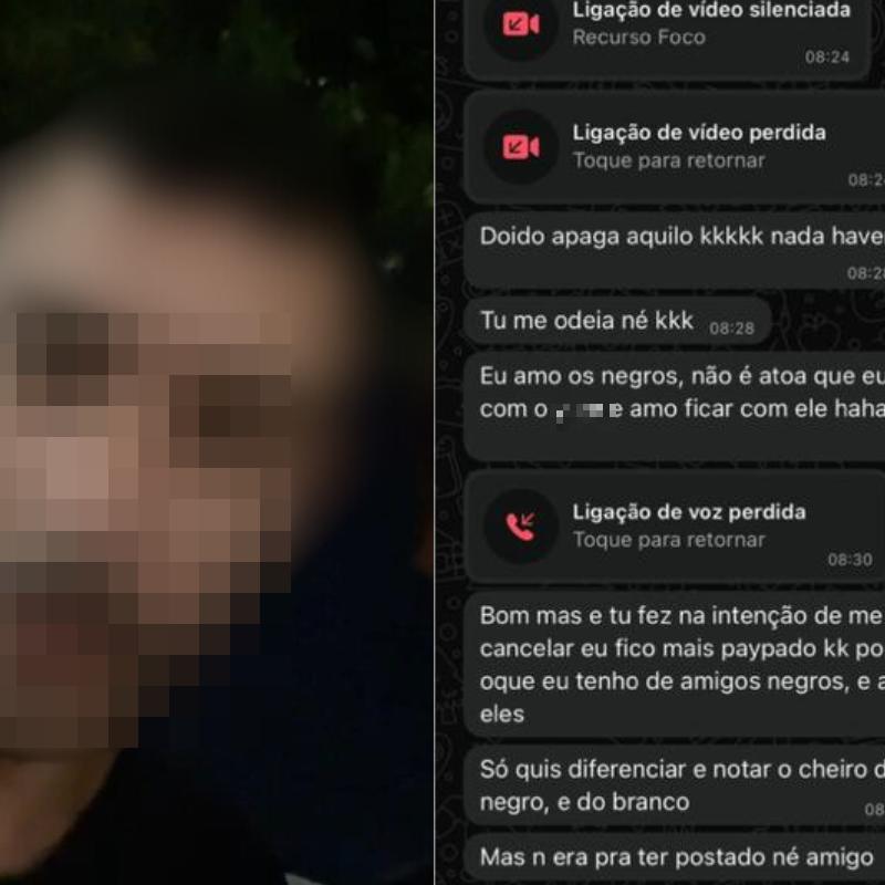 Autor das ofensas teve troca de mensagens com a vítima após o ocorrido em São Vicente