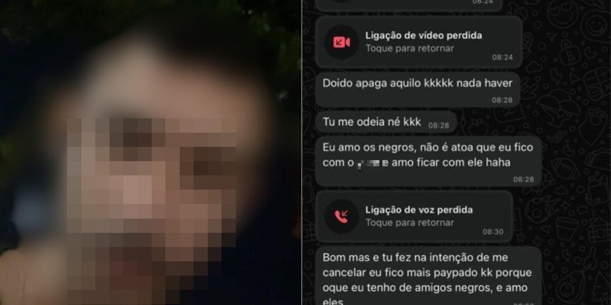 Autor das ofensas teve troca de mensagens com a vítima após o ocorrido em São Vicente