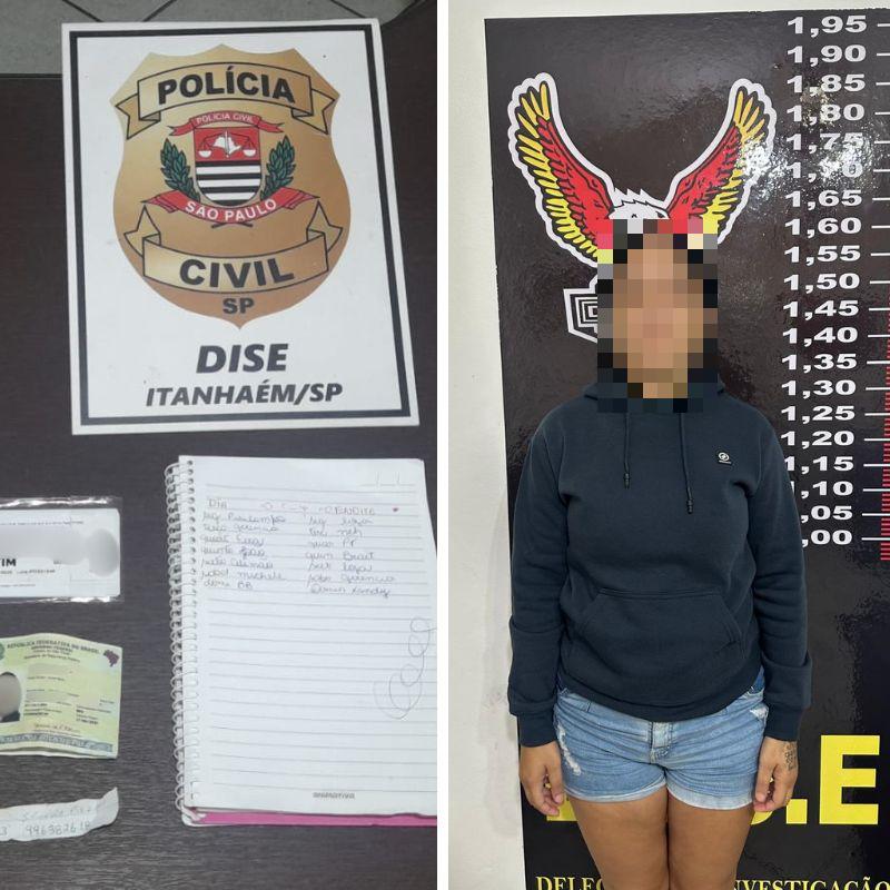 Líder do PCC foi capturada pela Dise e levada para a delegacia