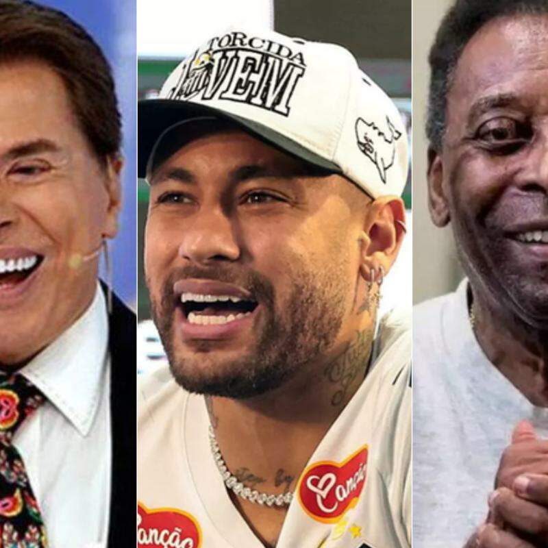 Mansões em Guarujá foram compradas por Silvio Santos (esq.), Neymar (centro) e Pelé (dir.)