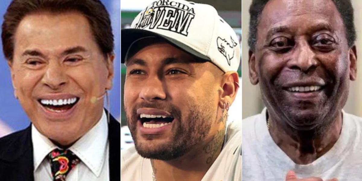 Mansões em Guarujá foram compradas por Silvio Santos (esq.), Neymar (centro) e Pelé (dir.)