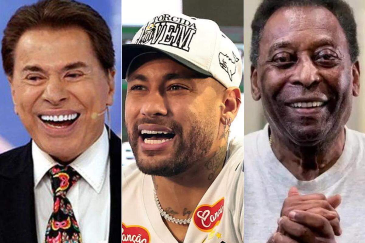 Mansões em Guarujá foram compradas por Silvio Santos (esq.), Neymar (centro) e Pelé (dir.)