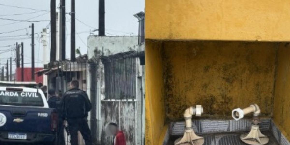 Guarda Civil Municipal apreende suspeito por furto de relógio de água em Itanhaém, na Baixada Santista