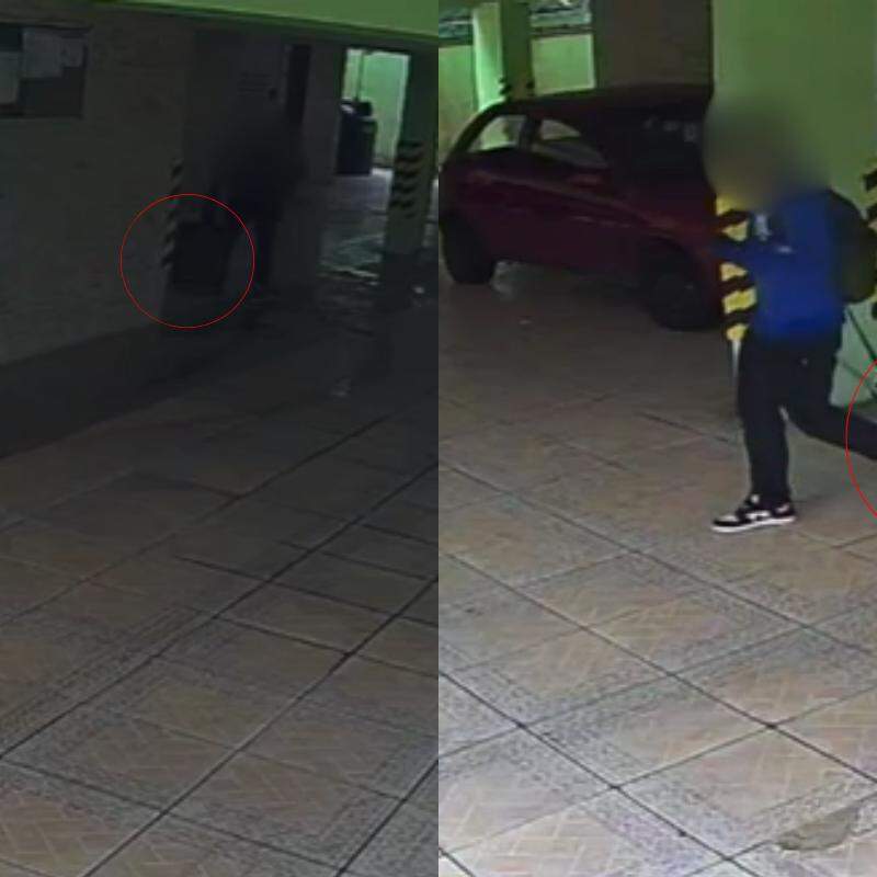 Os homens levaram a mala da mulher e diversos objetos