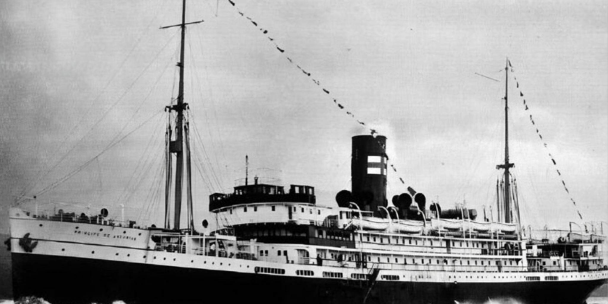 O Príncipe das Astúrias afundou no dia 5 de março de 1916, na costa de Ilhabela