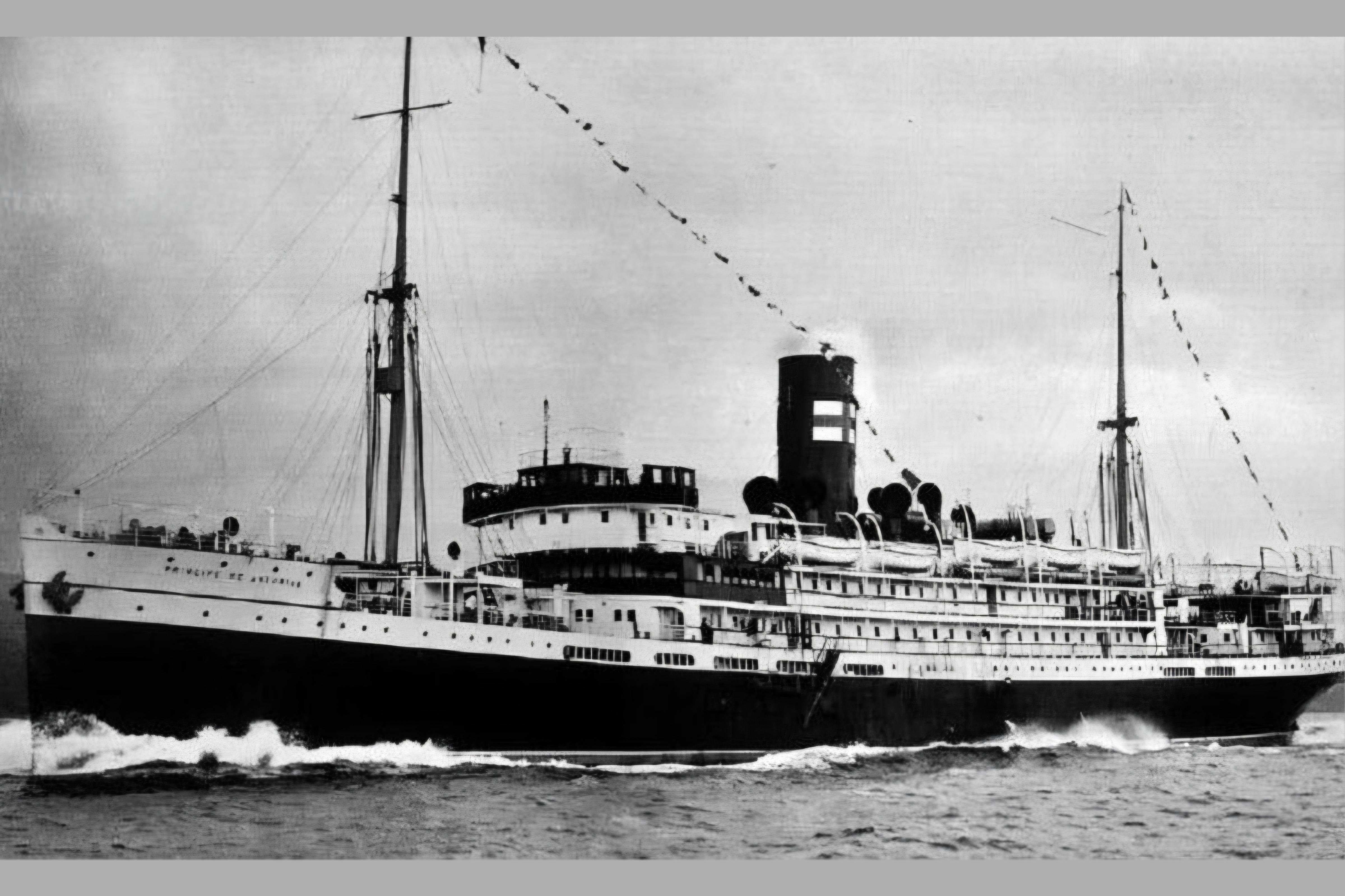 O Príncipe das Astúrias afundou no dia 5 de março de 1916, na costa de Ilhabela