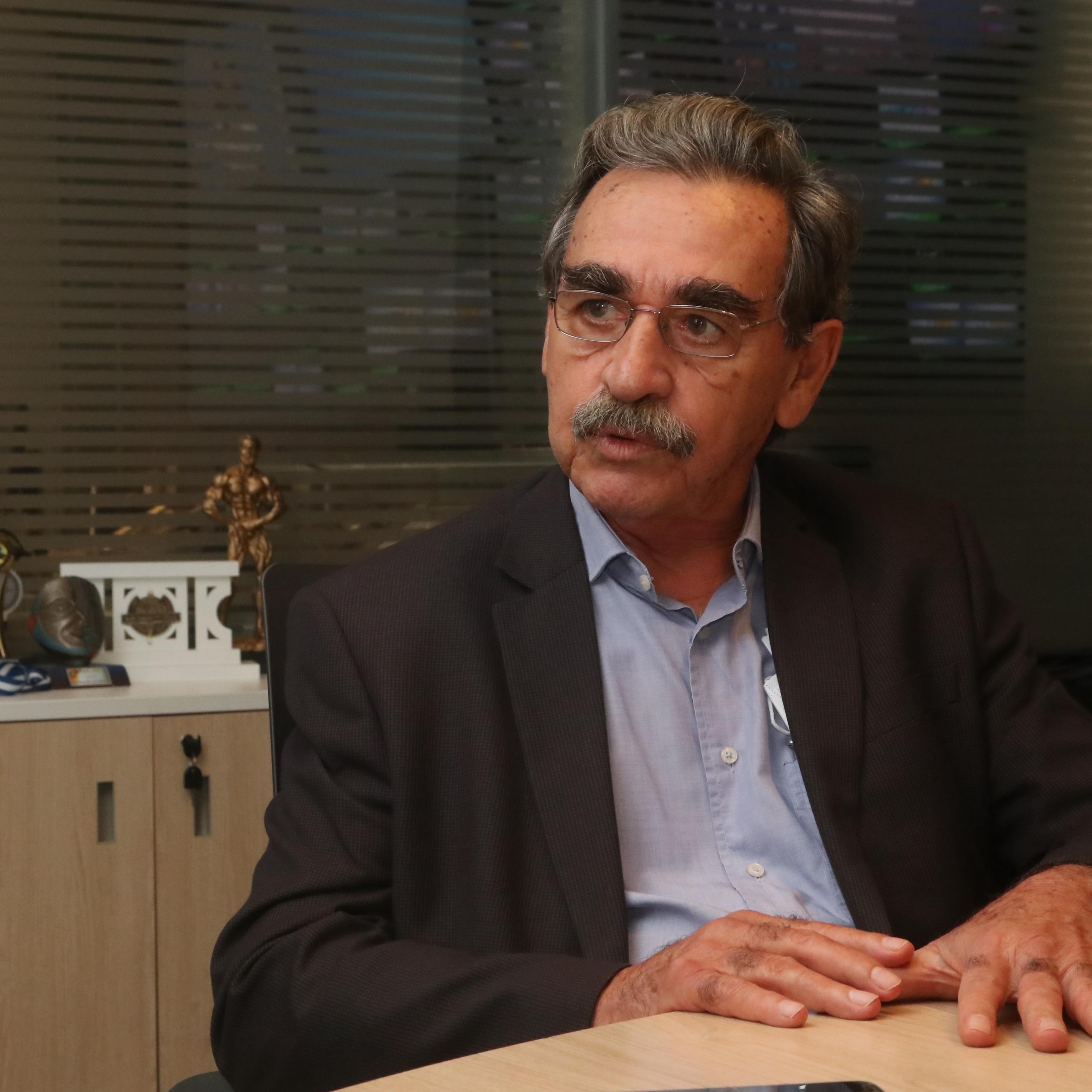 Claudino Guerra Zenaide. Candidato à reeleição à presidência da Unimed Santos