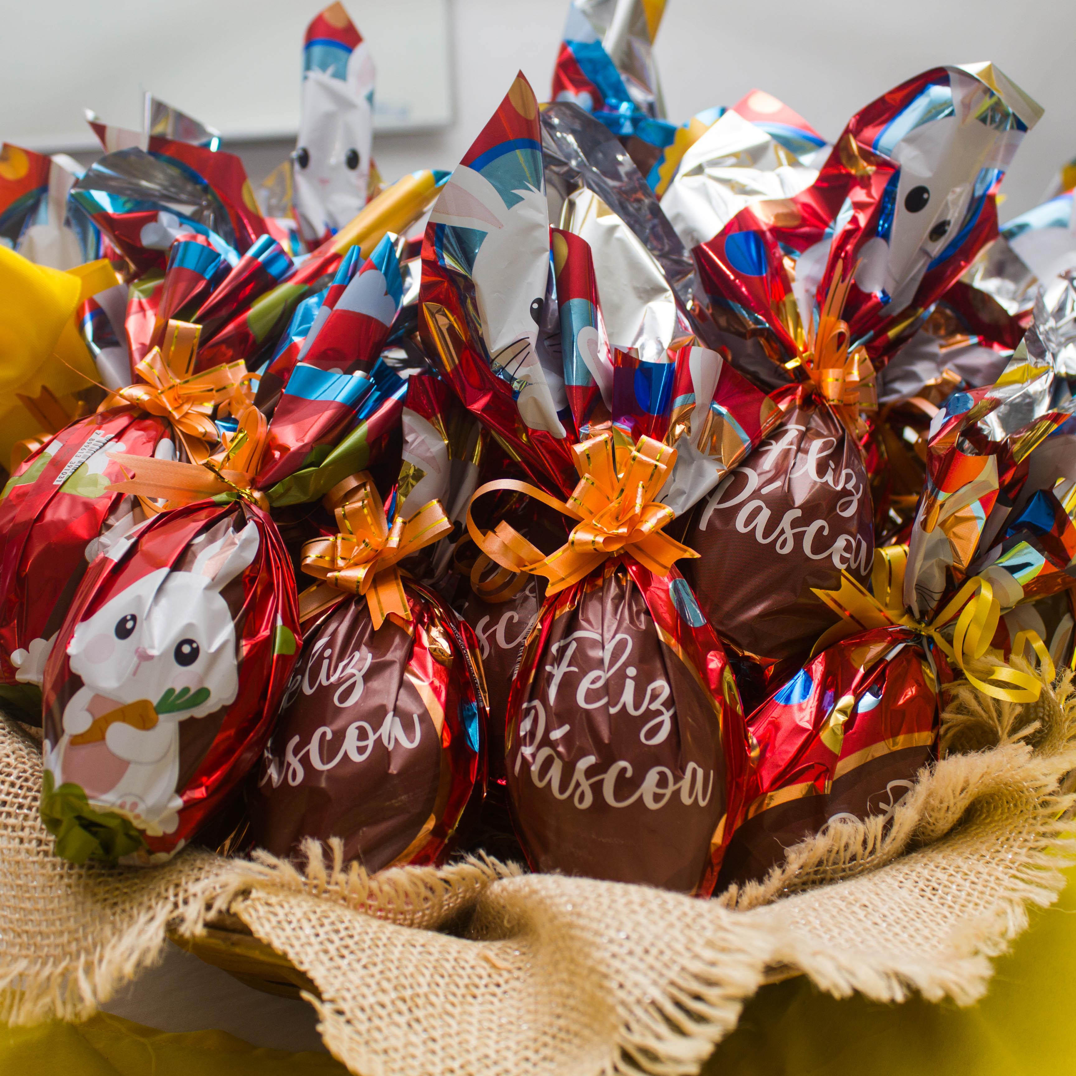 Fundo Social pede doação de ovos de chocolate e barras sem licor, por exemplo, para atender crianças