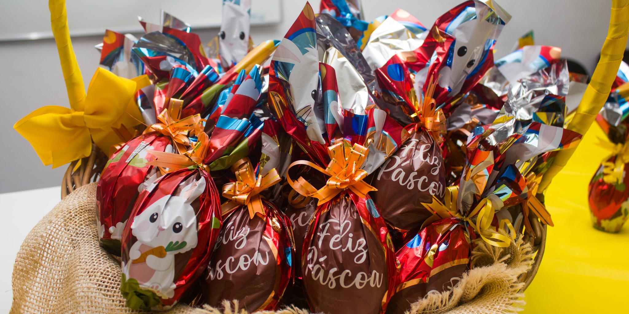 Fundo Social pede doação de ovos de chocolate e barras sem licor, por exemplo, para atender crianças