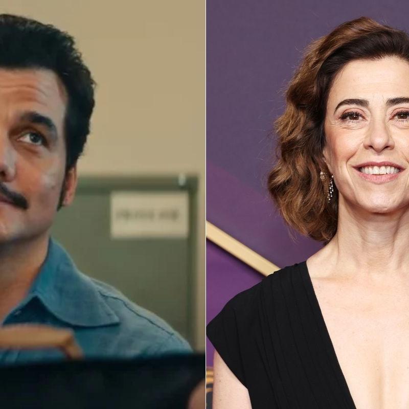 Wagner Moura (esq.) e Fernanda Torres (dir.)
