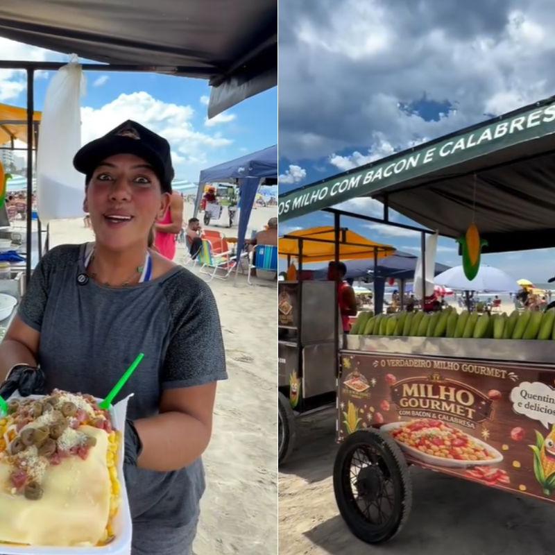 O milho gourmet combina a espiga com ingredientes como bacon, calabresa, azeitona e diferentes tipos de queijo