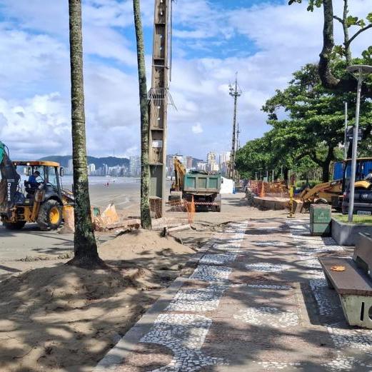 A recomposição das muretas do Canal 5 já foi concluída