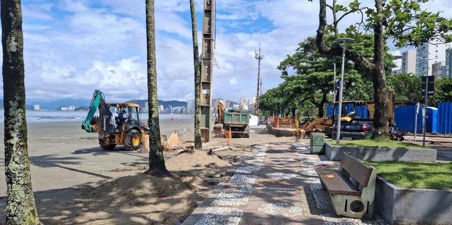 A recomposição das muretas do Canal 5 já foi concluída