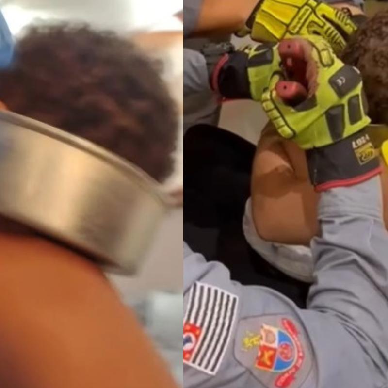 Caso mobilizou equipes do Corpo de Bombeiros em Praia Grande