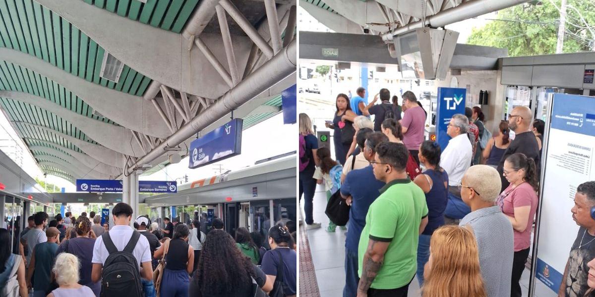 A previsão da empresa era de que a operação fosse normalizada até por volta das 13h30