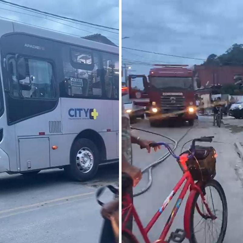 Vítima foi atropelada por ônibus do qual descia, na Avenida Rio Amazonas, em Guarujá