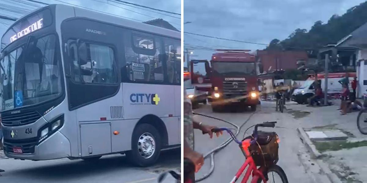 Vítima foi atropelada por ônibus do qual descia, na Avenida Rio Amazonas, em Guarujá