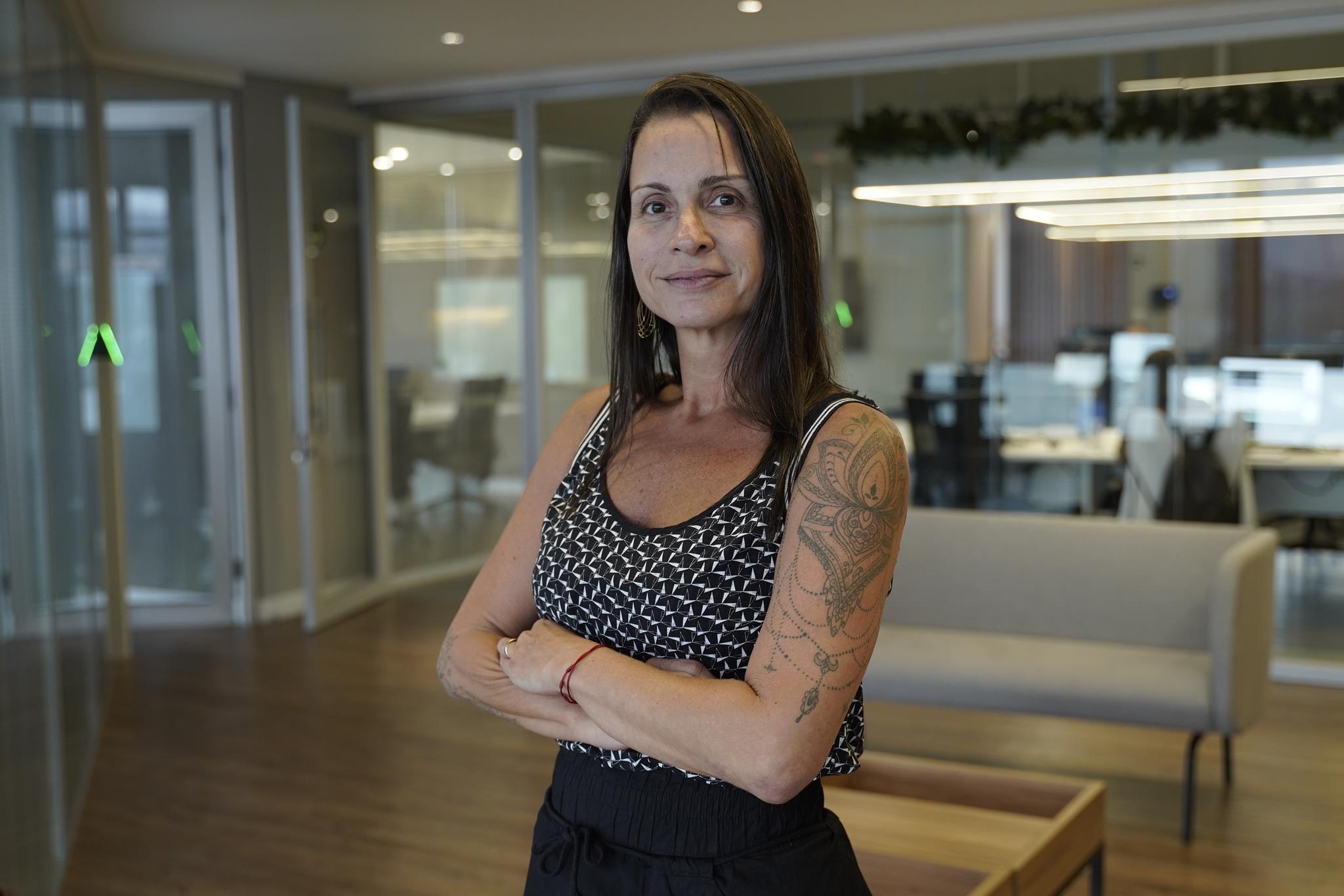 Gerente comercial da Santos Brasil, que possui terminal no Porto de Santos, Evelyn tem 22 anos de carreira