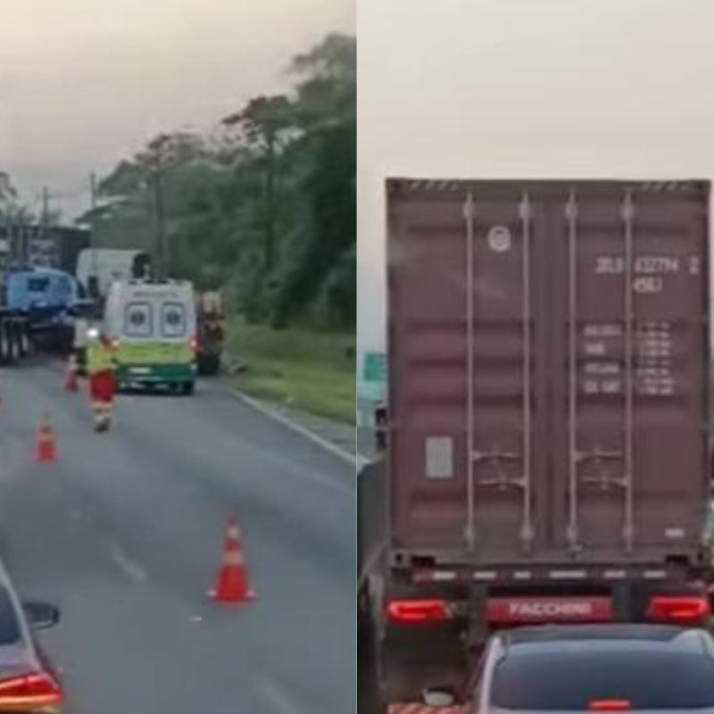 Acidente ocorreu na manhã deste sábado (21) e não deixou feridos